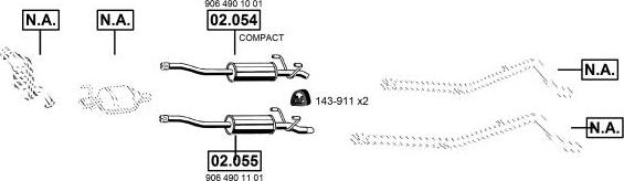 Asmet ME012531 - Échappement droxauto.com