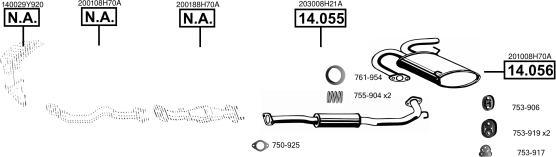 Asmet NI142920 - Échappement droxauto.com