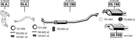 Asmet OP050150 - Échappement droxauto.com