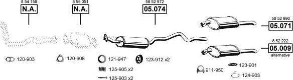 Asmet OP051040 - Échappement droxauto.com