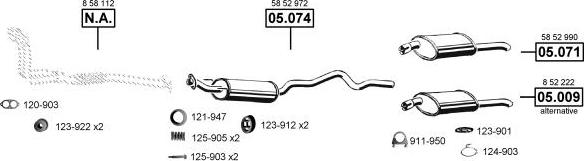 Asmet OP051035 - Échappement droxauto.com