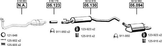 Asmet OP052325 - Échappement droxauto.com