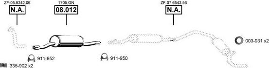 Asmet PE080500 - Échappement droxauto.com