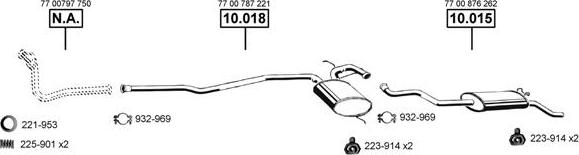 Asmet RE104250 - Échappement droxauto.com
