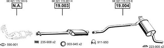 Asmet SE191355 - Échappement droxauto.com