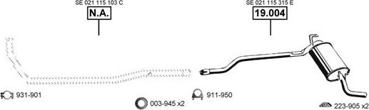 Asmet SE191305 - Échappement droxauto.com