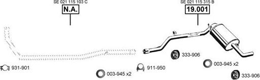 Asmet SE191300 - Échappement droxauto.com