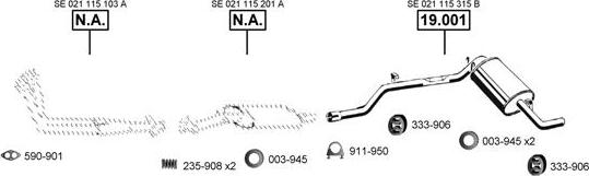 Asmet SE191335 - Échappement droxauto.com