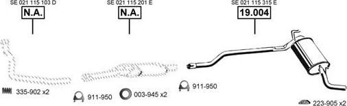 Asmet SE191700 - Échappement droxauto.com