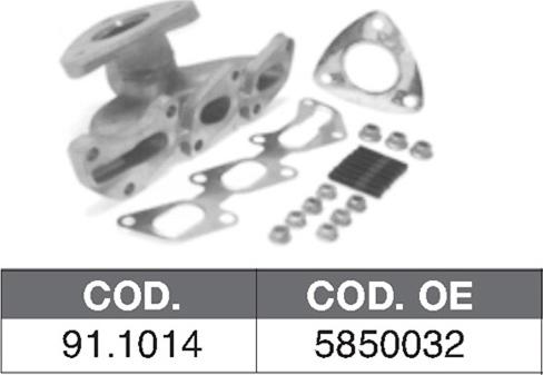 ASSO 911014 - Collecteur, système d'échappement droxauto.com