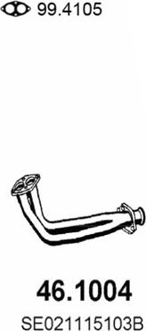 ASSO 46.1004 - Tuyau d'échappement droxauto.com