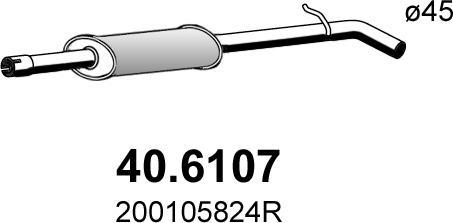 ASSO 40.6107 - Silencieux central droxauto.com