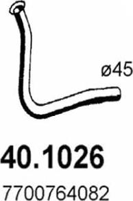 ASSO 40.1026 - Tuyau d'échappement droxauto.com
