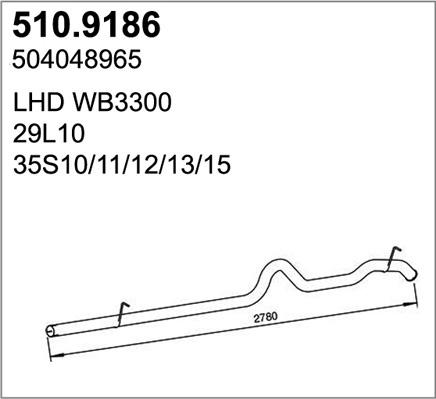 ASSO 510.9186 - Tuyau d'échappement droxauto.com