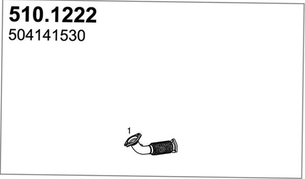 ASSO 510.1222 - Tuyau d'échappement droxauto.com