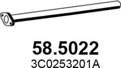 ASSO 58.5022 - Tuyau d'échappement droxauto.com