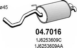 ASSO 04.7016 - Silencieux arrière droxauto.com