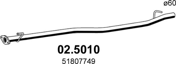ASSO 02.5010 - Tuyau d'échappement droxauto.com