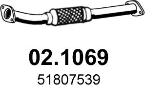 ASSO 02.1069 - Tuyau d'échappement droxauto.com