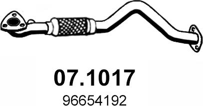 ASSO 07.1017 - Tuyau d'échappement droxauto.com