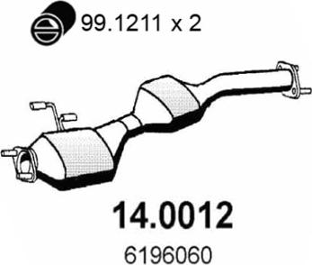ASSO 14.0012 - Catalyseur droxauto.com