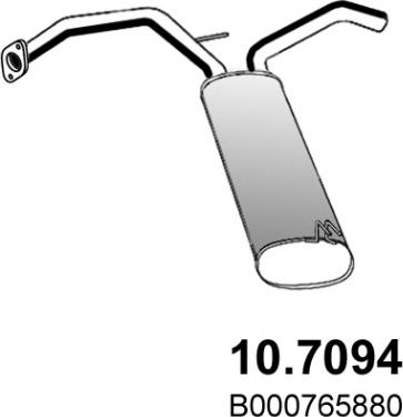 ASSO 10.7094 - Silencieux arrière droxauto.com