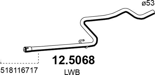 ASSO 12.5068 - Tuyau d'échappement droxauto.com