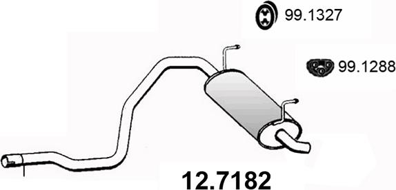 ASSO 12.7182 - Silencieux arrière droxauto.com
