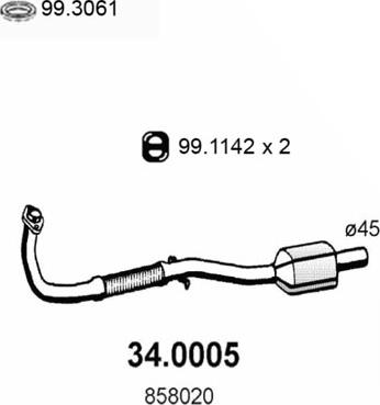 ASSO 34.0005 - Catalyseur droxauto.com