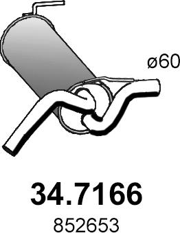 ASSO 34.7166 - Silencieux arrière droxauto.com
