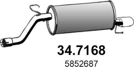 ASSO 34.7168 - Silencieux arrière droxauto.com