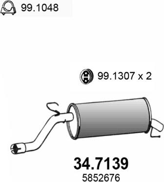 ASSO 34.7139 - Silencieux arrière droxauto.com
