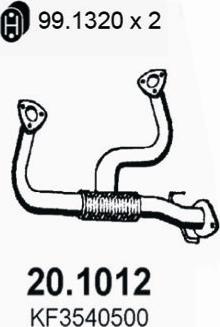 ASSO 20.1012 - Tuyau d'échappement droxauto.com