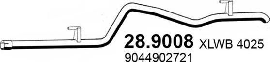 ASSO 28.9008 - Tuyau d'échappement droxauto.com
