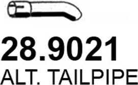 ASSO 28.9021 - Tuyau d'échappement droxauto.com