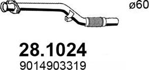 ASSO 28.1024 - Tuyau d'échappement droxauto.com