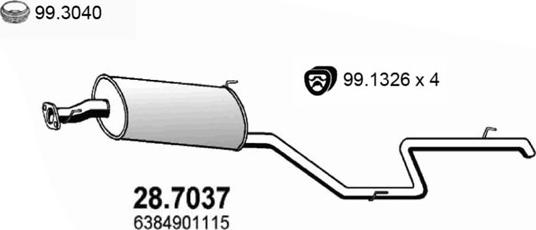 ASSO 28.7037 - Silencieux arrière droxauto.com