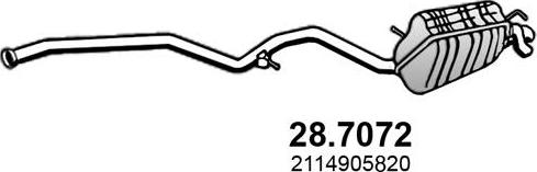 ASSO 287072 - Silencieux arrière droxauto.com