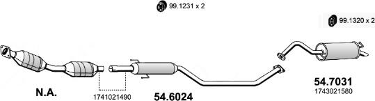 ASSO ART4573 - Échappement droxauto.com