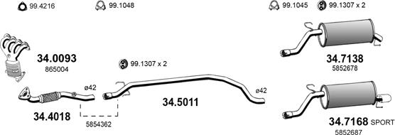ASSO ART4755 - Échappement droxauto.com