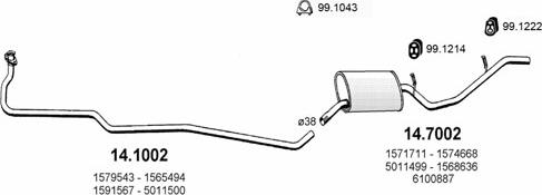 ASSO ART0986 - Échappement droxauto.com
