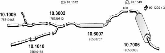 ASSO ART0404 - Échappement droxauto.com