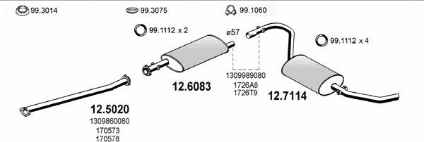 ASSO ART0405 - Échappement droxauto.com