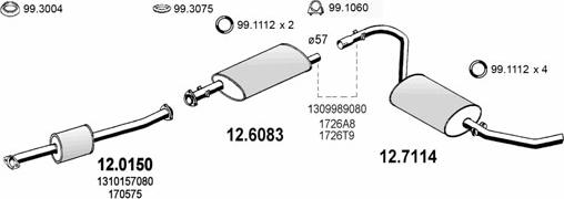 ASSO ART0424 - Échappement droxauto.com