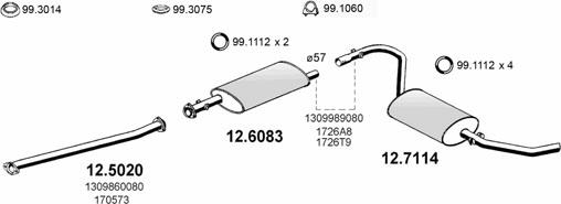 ASSO ART0423 - Échappement droxauto.com