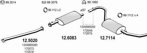 ASSO ART0598 - Échappement droxauto.com