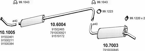 ASSO ART0514 - Échappement droxauto.com