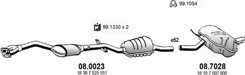 ASSO ART0304 - Échappement droxauto.com