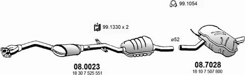 ASSO ART0303 - Échappement droxauto.com
