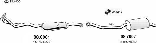 ASSO ART0312 - Échappement droxauto.com